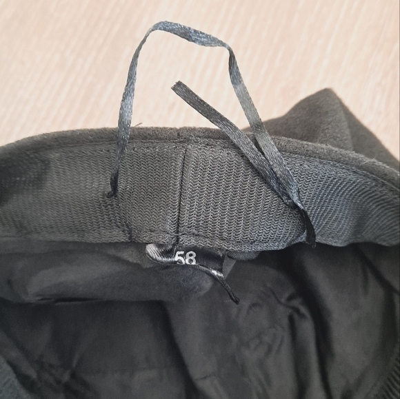 Women's Baker boy black faux leather fabric soft hat cap casual beret new - Picture 16 of 16